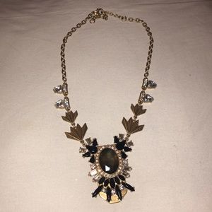 Jcrew Black and Gold Necklace